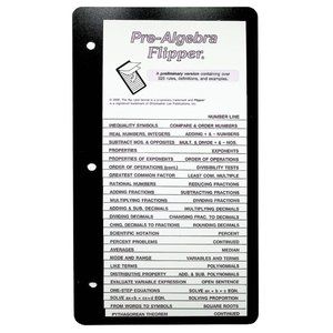 Pre-Algebra Flipper Number Line, Integers, Rational Number Scientific Nota etc.
